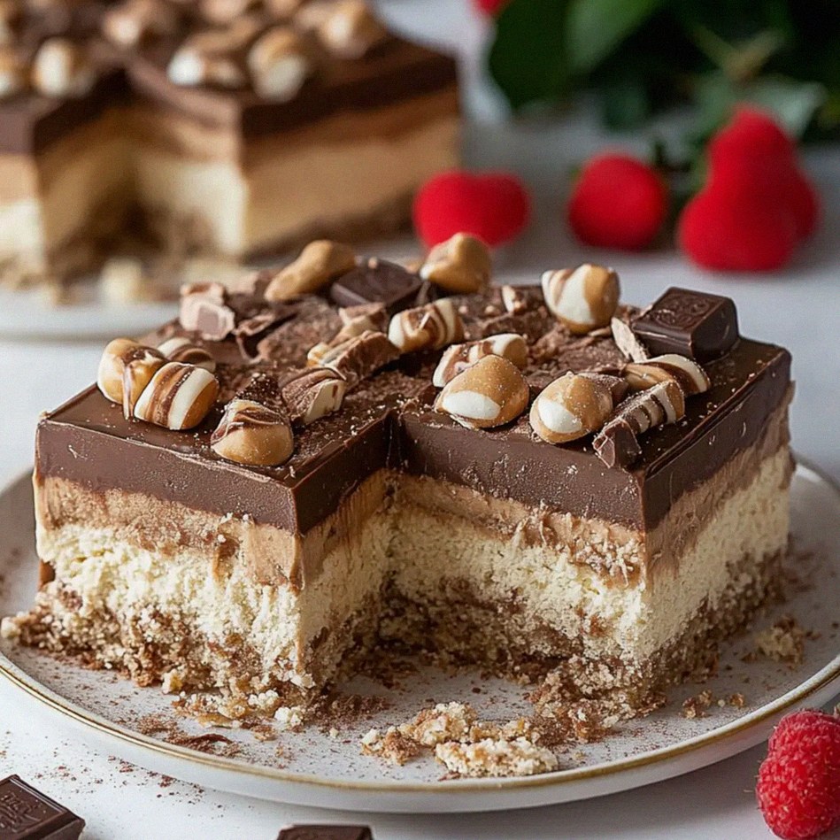 Kremowe ciasto Kinder Bueno bez pieczenia, które oczaruje smakiem