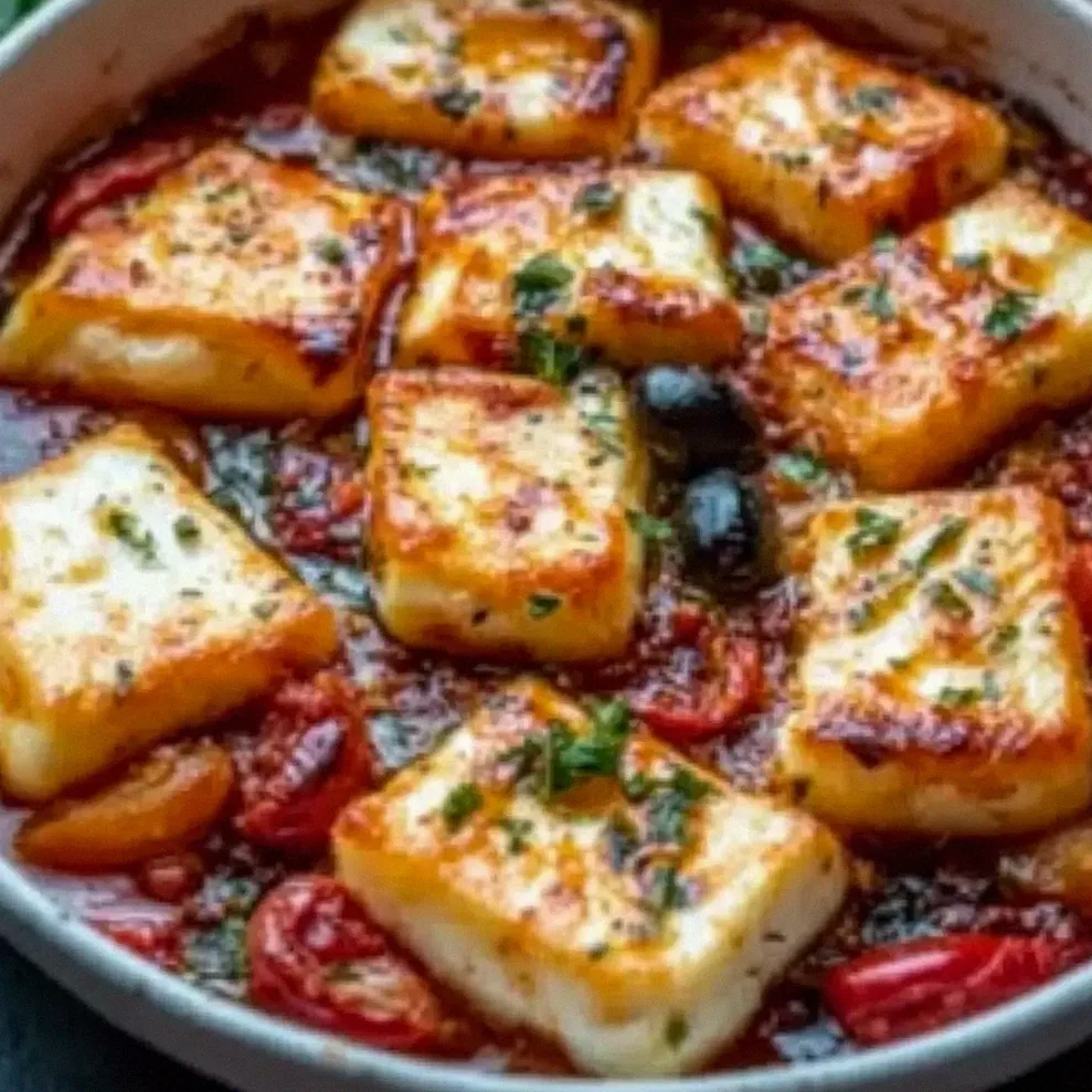 Kremowe halloumi zapiekane po grecku – uczta dla zmysłów – Schritt 1
