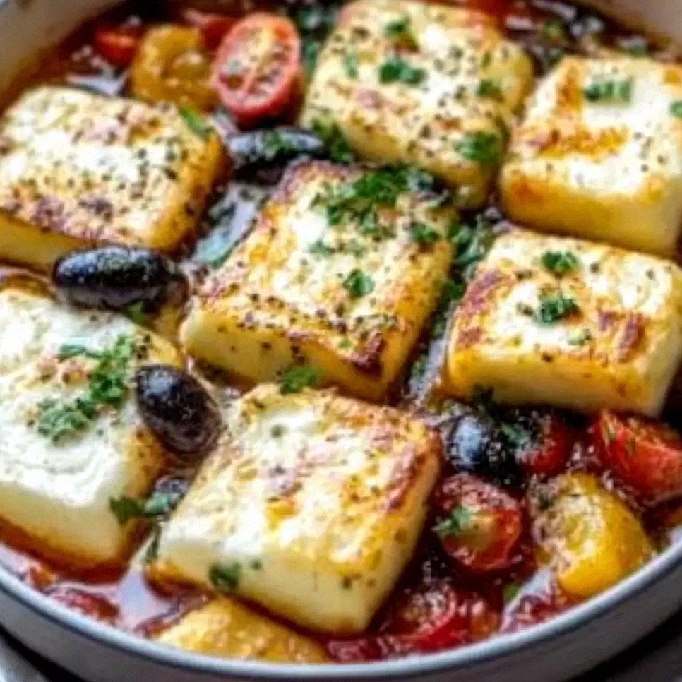 Kremowe halloumi zapiekane po grecku – uczta dla zmysłów – Schritt 2