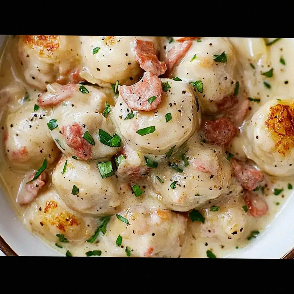 Pulpeciki w sosie carbonara – szybka uczta pełna smaku