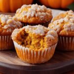 Puszyste jogurtowe muffinki dyniowe z kruszonką na każdą okazję