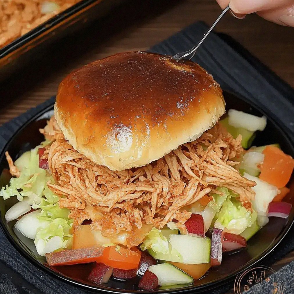 Pyszna szarpana wołowina w doskonałych kanapkach BBQ – Schritt 2