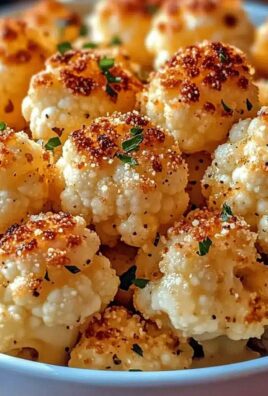 Serowy Czosnkowy Parmezanowy Kalafior – Pyszna i Zdrowa Przekąska
